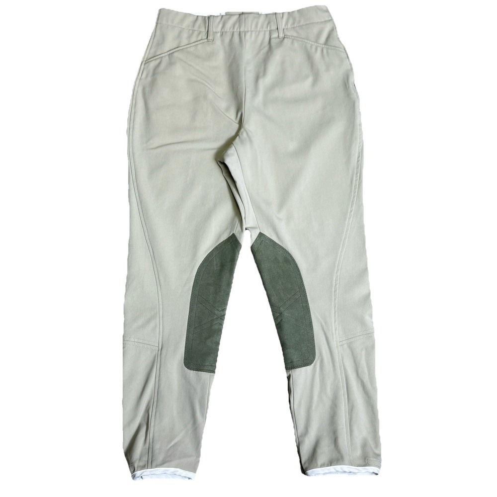 RJ‎ Classics Womens Equestrian Breeches Khaki Horseback Riding Pants Size 28R
